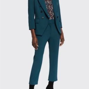 NWT Veronica Beard Gamila pant Deep Teal, size 12, MSRP $495